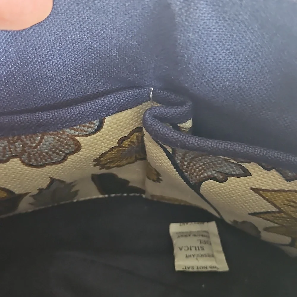 Spartina 449 Linen and leather Floral Shoulder bag